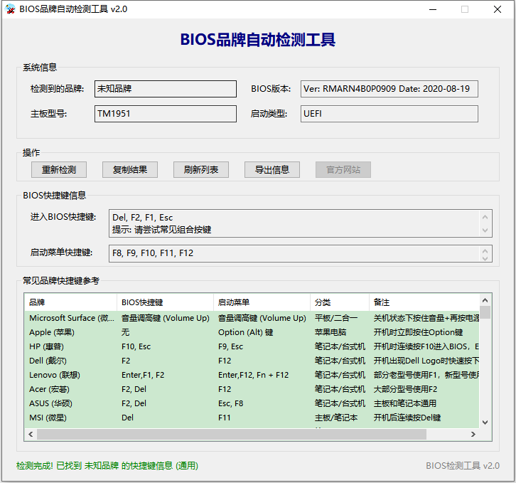 一键检测BIOS信息的神器，装机党必备